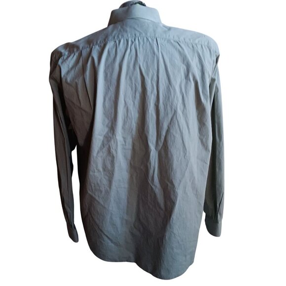 Mens Arabian Shirt Large Embroidered Avocado Green Al Kachins Dubai Button Up 42 - Picture 3 of 6